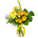 Yellow bouquet of roses and chrysanthemum. Sofia