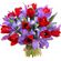 bouquet of tulips and irises. Sofia